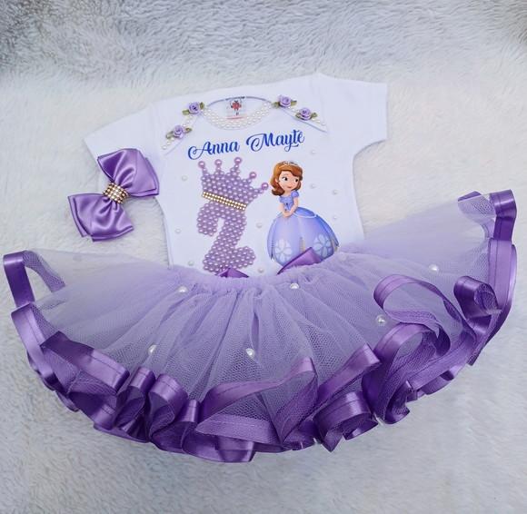 Conjunto Tutu Princesinha Sofia