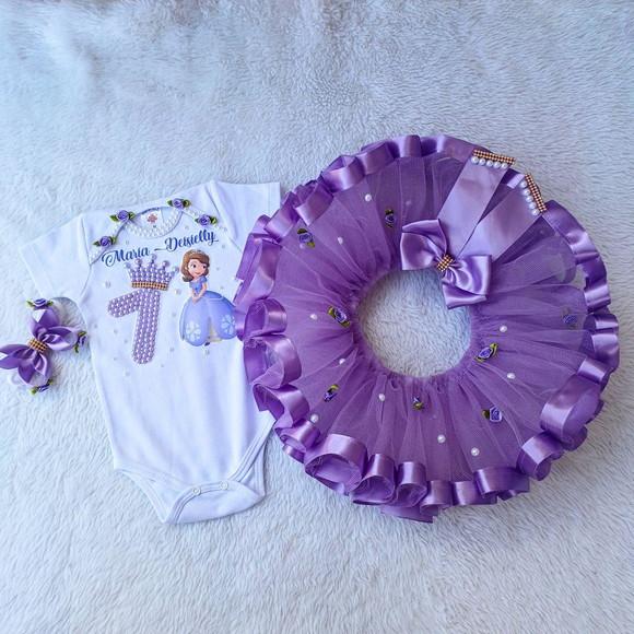 Conjunto Tutu Princesinha Sofia Mesvesario