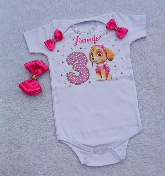 Conjunto Tutu Skye Patrulha Canina