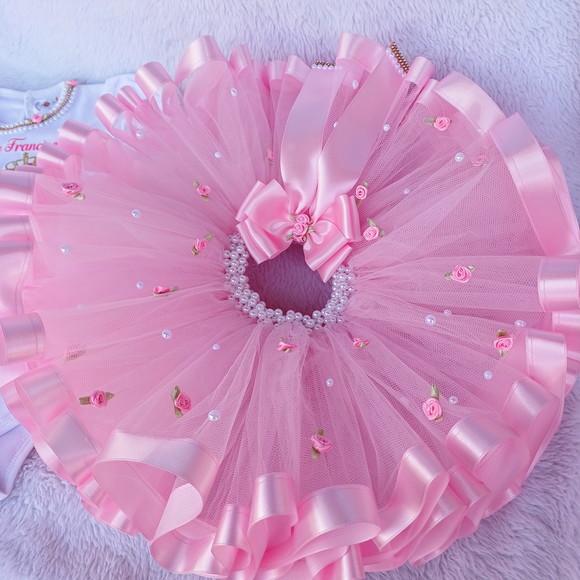 Conjunto Tutu Ursinha Princesa