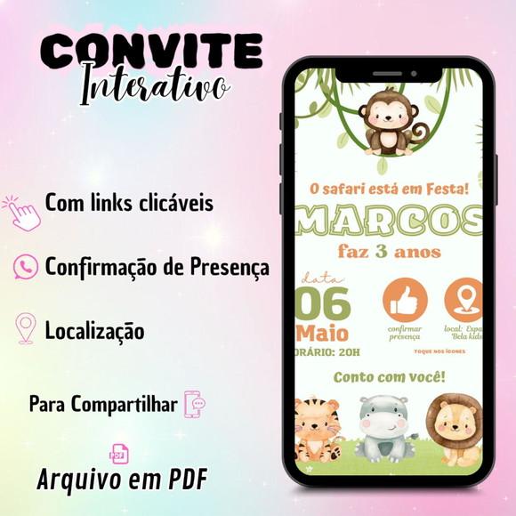 Convite Interativo Safari