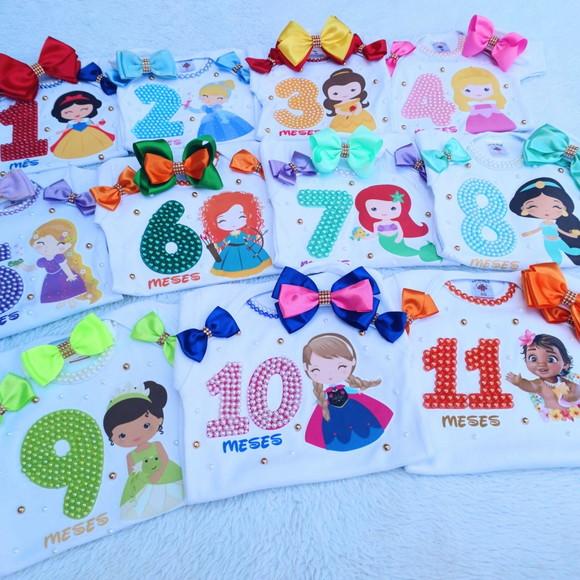 Kit 12 Bodys Mesvesario Princesas