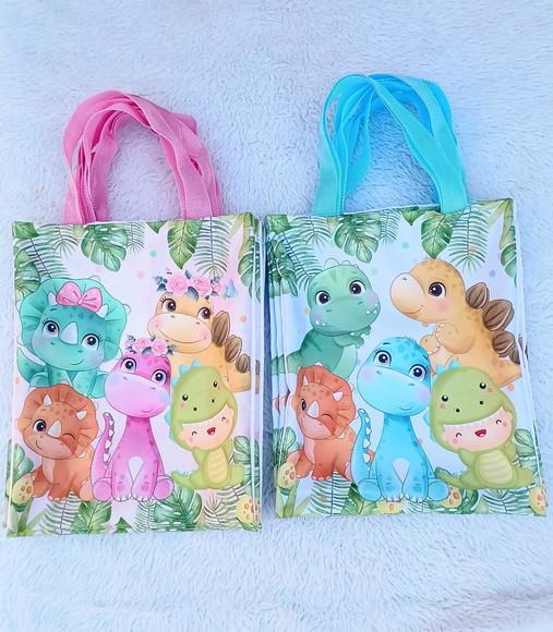 Lembrancinha Ecobag Personalizada Dinossauro Baby