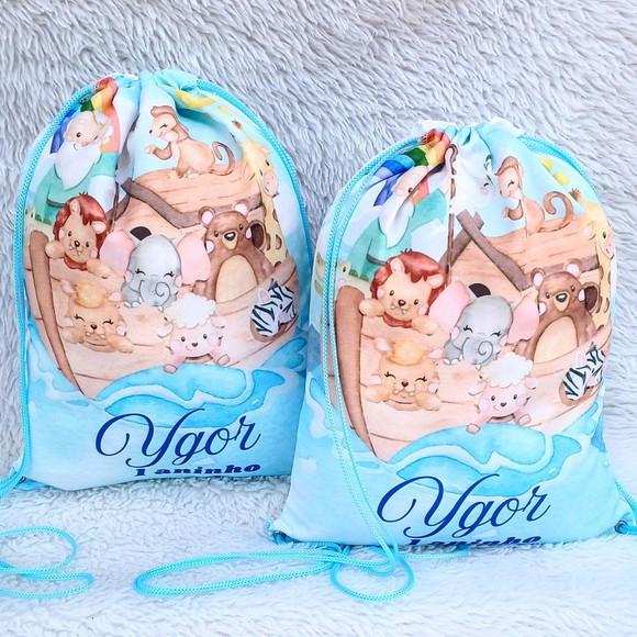Mochila Saco Personalizada Arca de Noé