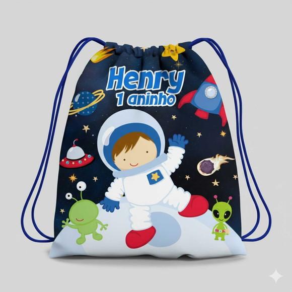 Mochila Saco Personalizada Astronauta