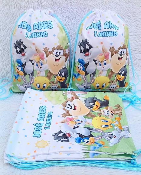 Mochila Saco Personalizada Baby Looney Tunes