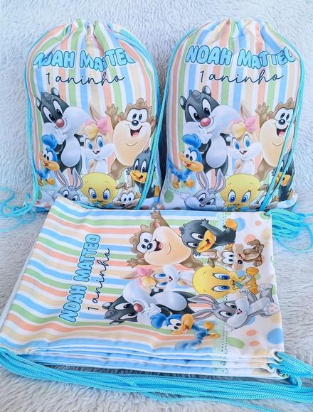 Mochila Saco Personalizada Baby Looney Tunes
