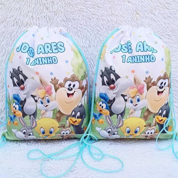 Mochila Saco Personalizada Baby Looney Tunes