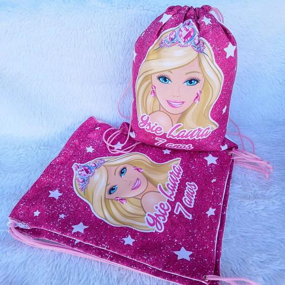 Mochila Saco Personalizada Barbie