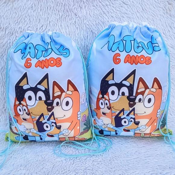 Mochila Saco Personalizada Bluey