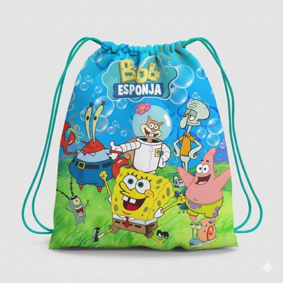 Mochila Saco Personalizada Bob Esponja