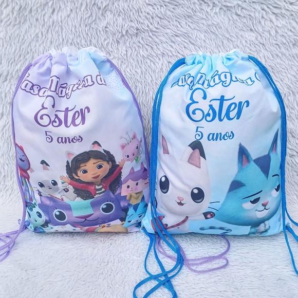 Mochila Saco Personalizada Casa Mágica da Gaby