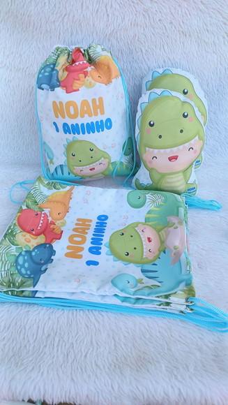 Mochila Saco Personalizada Dinossauro Baby