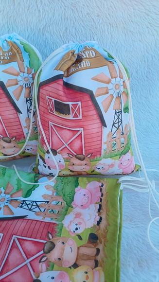 Mochila Saco Personalizada Fazendinha Baby