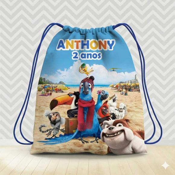 Mochila Saco Personalizada Filme Rio