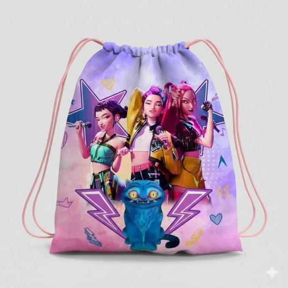 Mochila Saco Personalizada Guerreiras do Kpop
