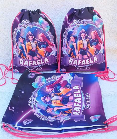 Mochila Saco Personalizada Guerreiras do Kpop