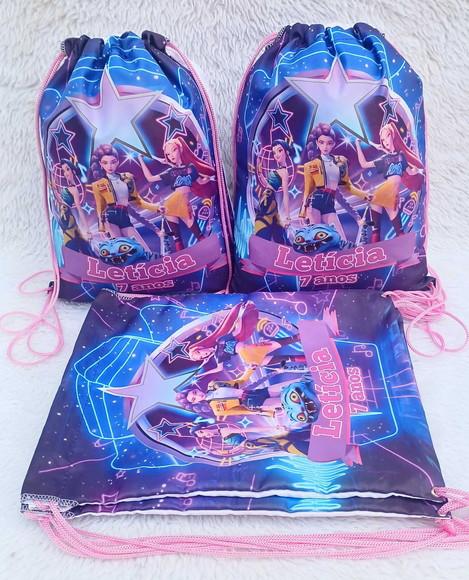 Mochila Saco Personalizada Guerreiras do Kpop