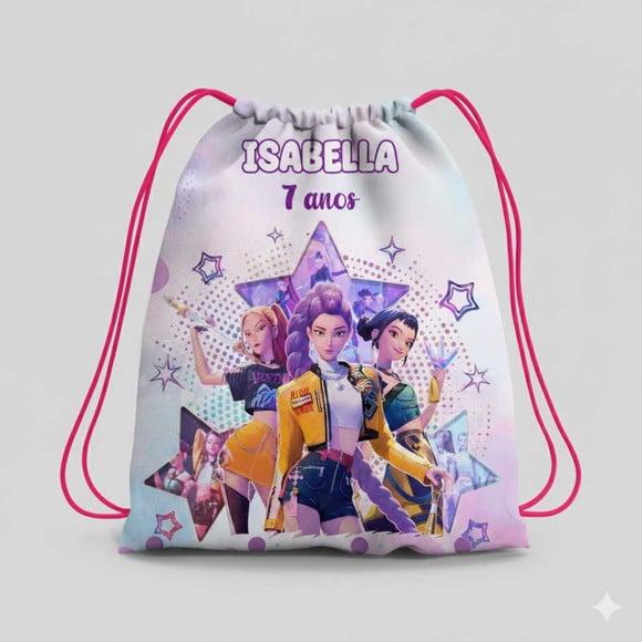 Mochila Saco Personalizada Guerreiras do Kpop