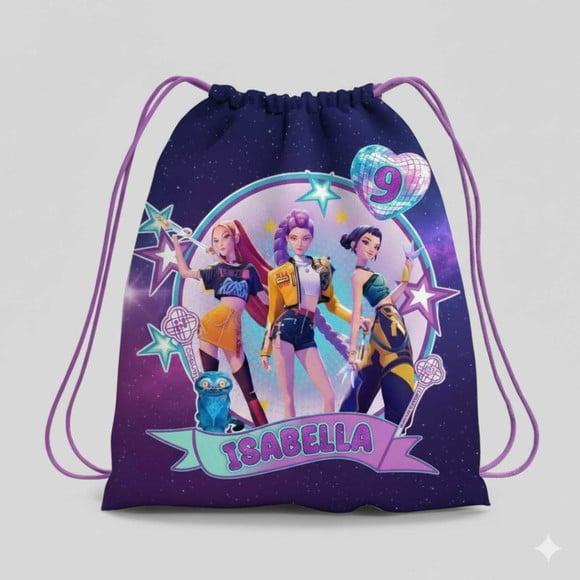 Mochila Saco Personalizada Guerreiras do Kpop