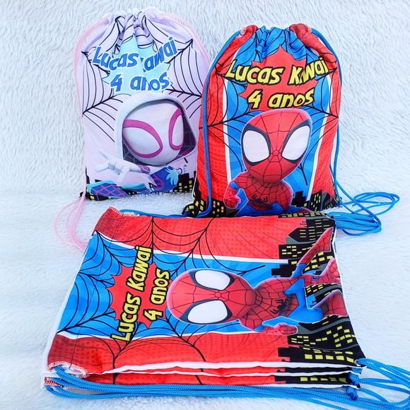 Mochila Saco Personalizada Homem Aranha