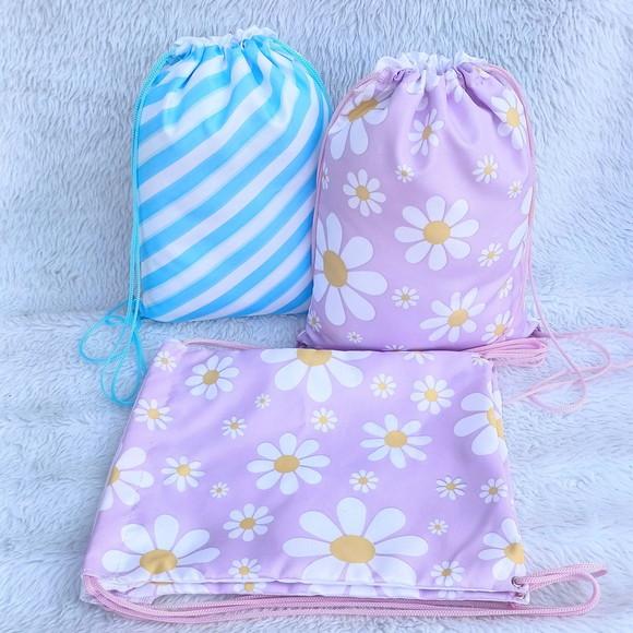 Mochila Saco Personalizada Margaridas