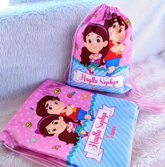 Mochila Saco Personalizada Maria Clara e Jp