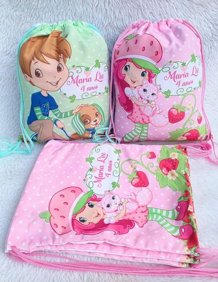 Mochila Saco Personalizada Moranguinho