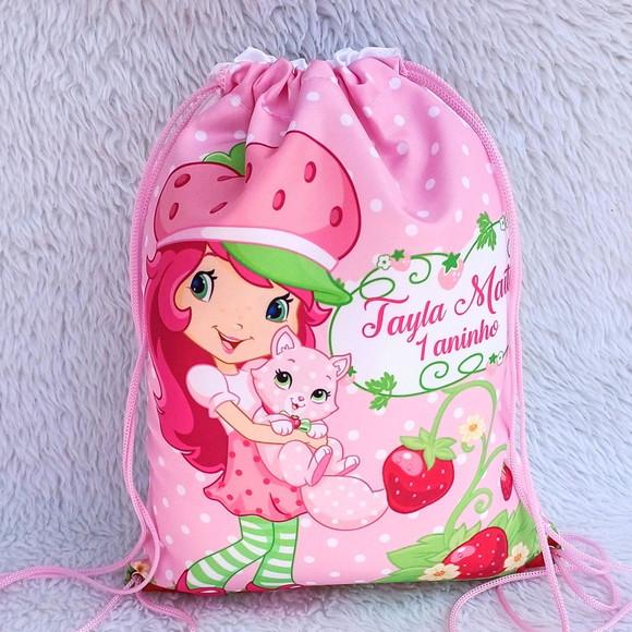 Mochila Saco Personalizada Moranguinho