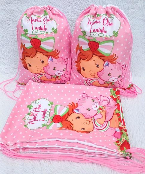 Mochila Saco Personalizada Moranguinho Baby