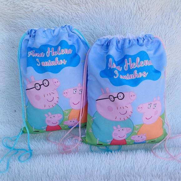 Mochila Saco Personalizada Pig