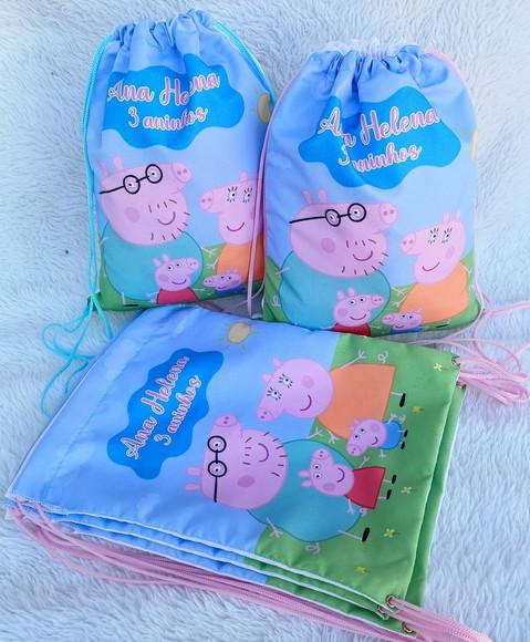 Mochila Saco Personalizada Pig