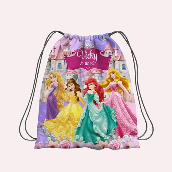Mochila Saco Personalizada Princesas