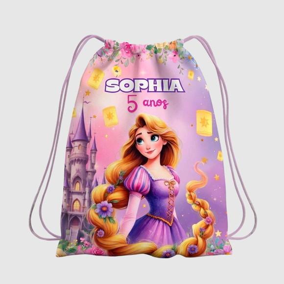 Mochila Saco Personalizada Rapunzel