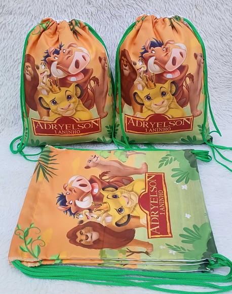 Mochila Saco Personalizada Rei Leão