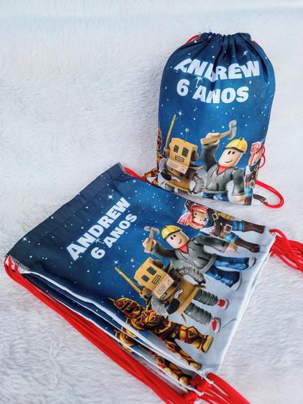 Mochila Saco Personalizada Roblox