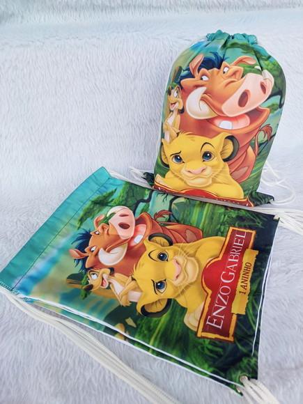 Mochila Saco Personalizada Rei Leão