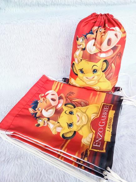 Mochila Saco Personalizada Rei Leão