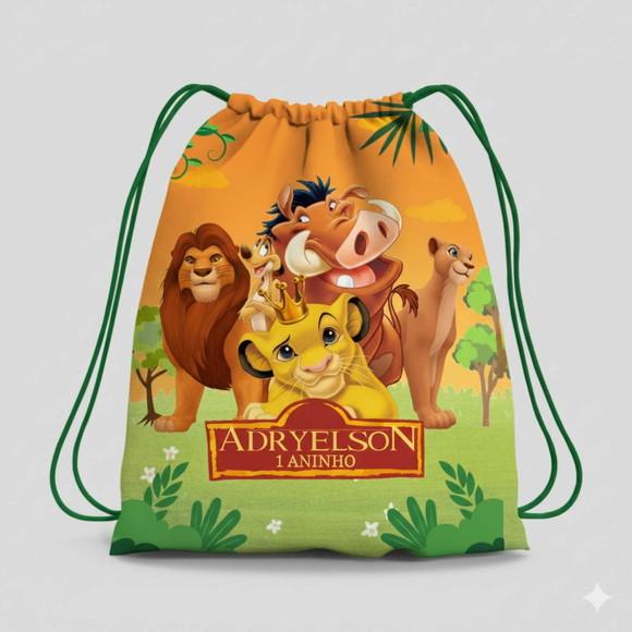Mochila Saco Personalizada Rei Leão