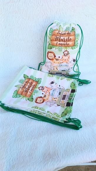 Mochila Saco Personalizada Safari Baby