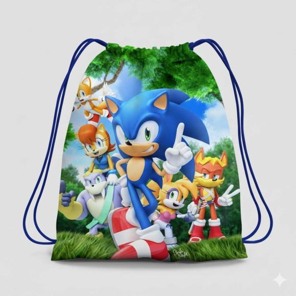 Mochila Saco Personalizada Sonic