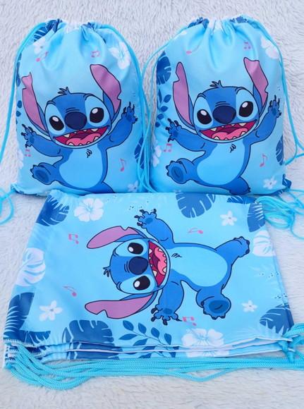 Mochila Saco Personalizada Stitch