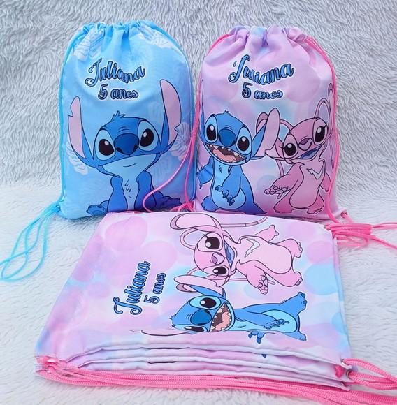Mochila Saco Personalizada Stitch