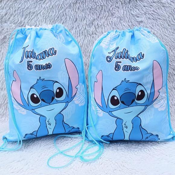 Mochila Saco Personalizada Stitch