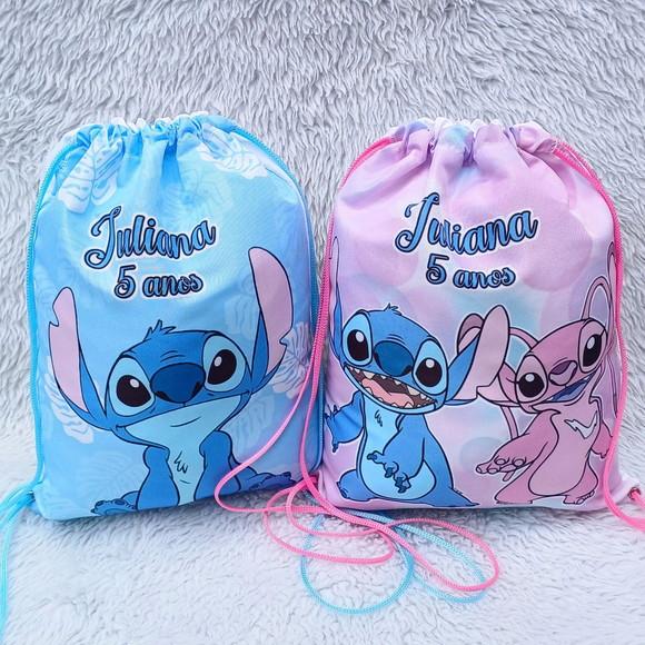 Mochila Saco Personalizada Stitch
