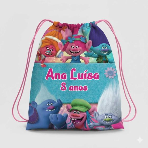 Mochila Saco Personalizada Trolls