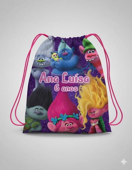 Mochila Saco Personalizada Trolls