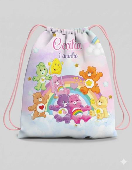 Mochila Saco Personalizada Ursinhos Carinhosos
