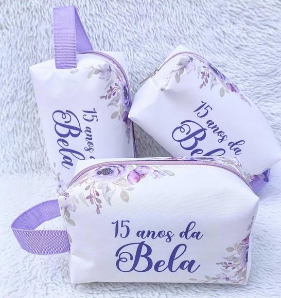 Necessaire Box Personalizada 15 Anos Lilás