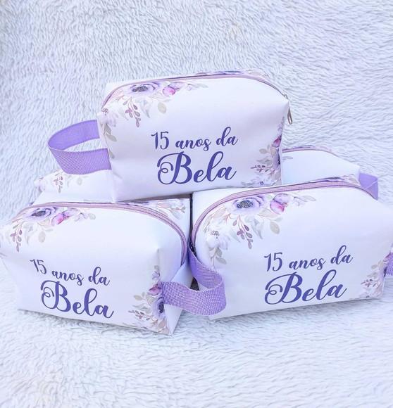 Necessaire Box Personalizada 15 Anos Lilás